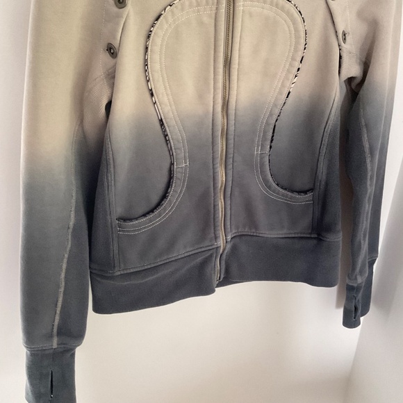 Lululemon Special Edition Dip Dye Ombré Scuba Hoodie Vest Size 6 - Picture 10 of 10